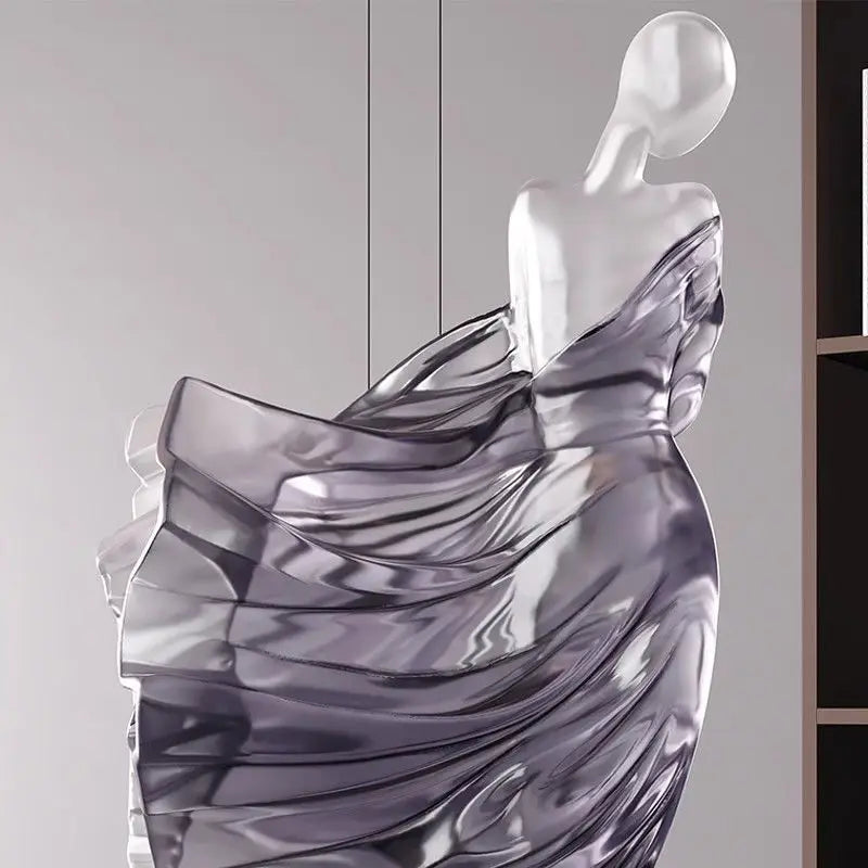 Nordic Abstract Character Resin Sculpture