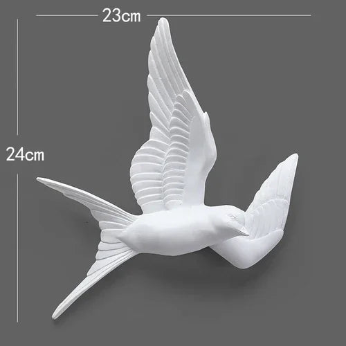 European 3D Swallow Wall Décor