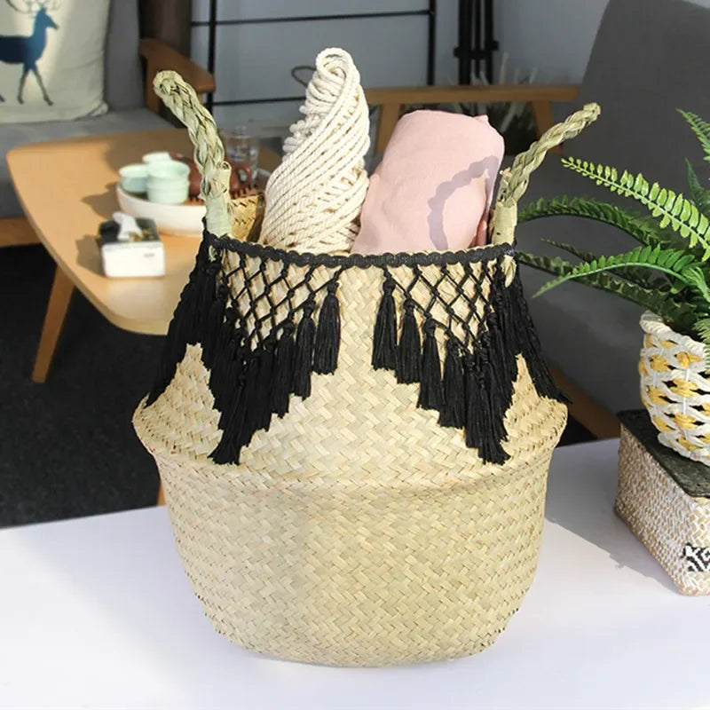 Handwoven Seagrass Basket — Natural Beauty & Effortless Storage