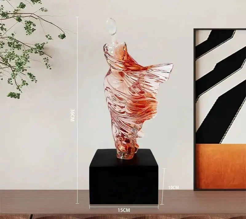 Nordic Abstract Character Resin Sculpture