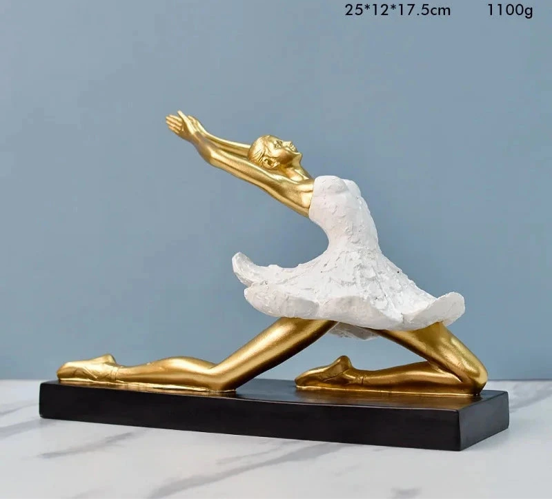 Golden Running Man Sculpture – Dynamic Accent for Modern Spaces