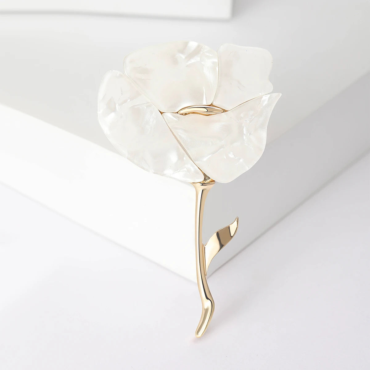 Resin Rose Brooch – A Bloom That Never Fades