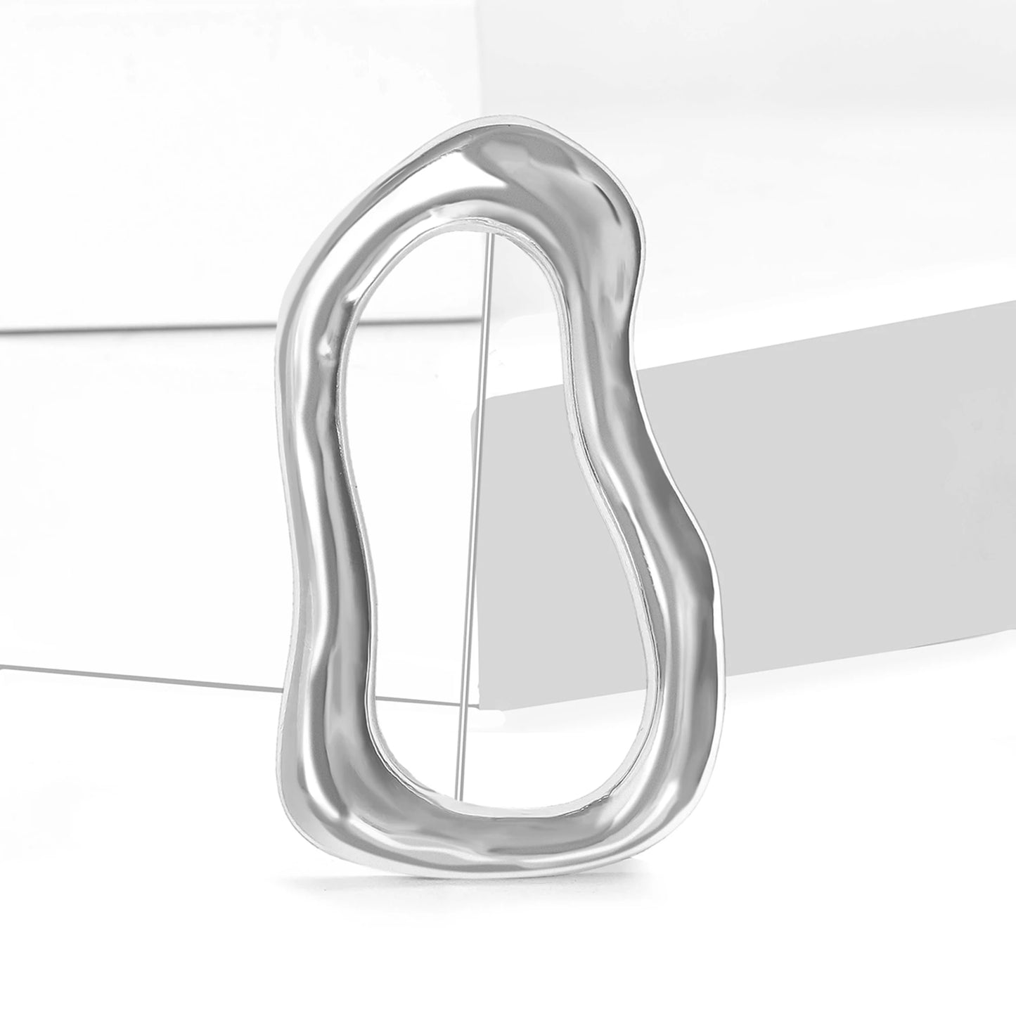 Set of Stainless Steel Irregular Difrent Brooches – Modern Geometric Accents
