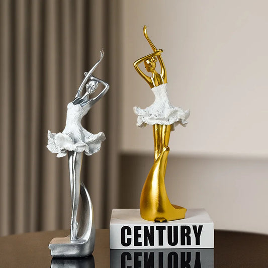 Golden Running Man Sculpture – Dynamic Accent for Modern Spaces