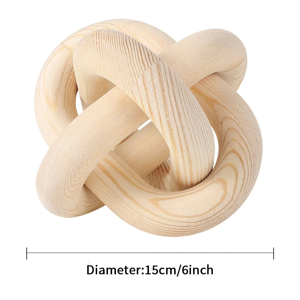 Wooden Decorative Chain Knot – Natural Calm for Your Space