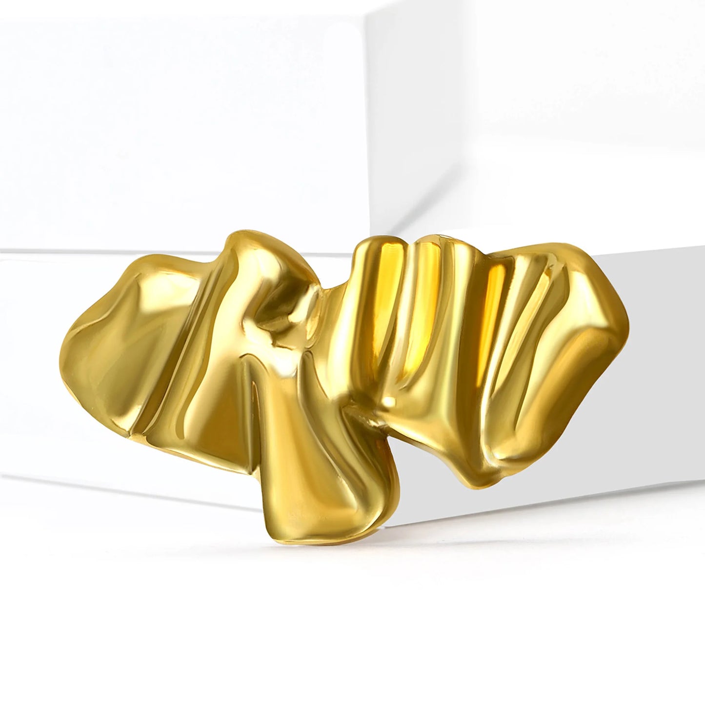 Set of Stainless Steel Irregular Difrent Brooches – Modern Geometric Accents