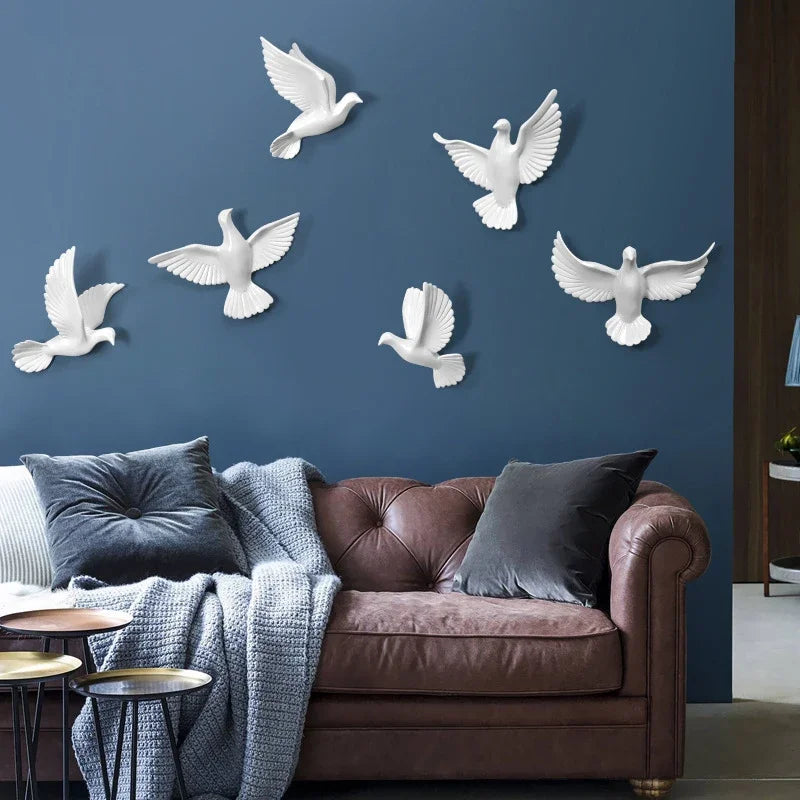 European 3D Swallow Wall Décor