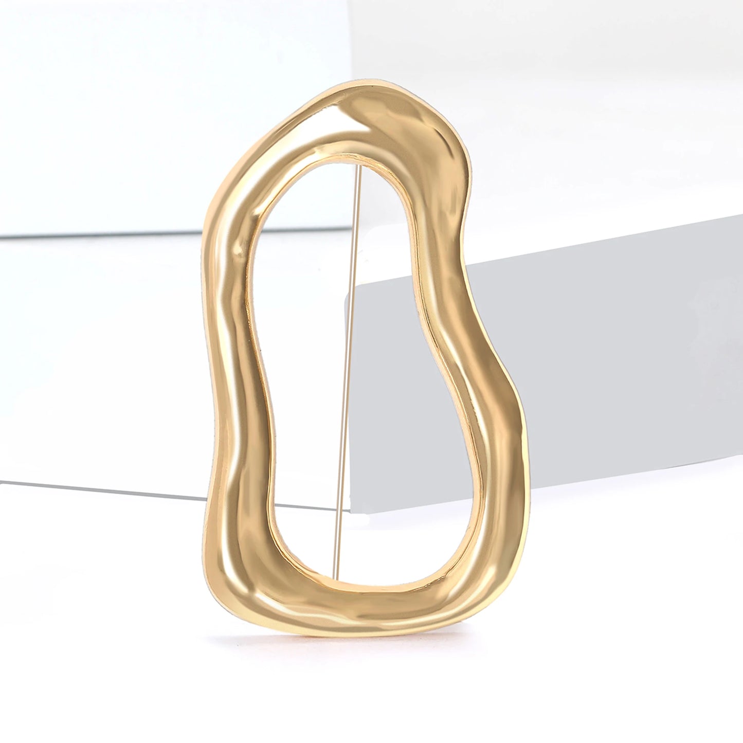 Set of Stainless Steel Irregular Difrent Brooches – Modern Geometric Accents