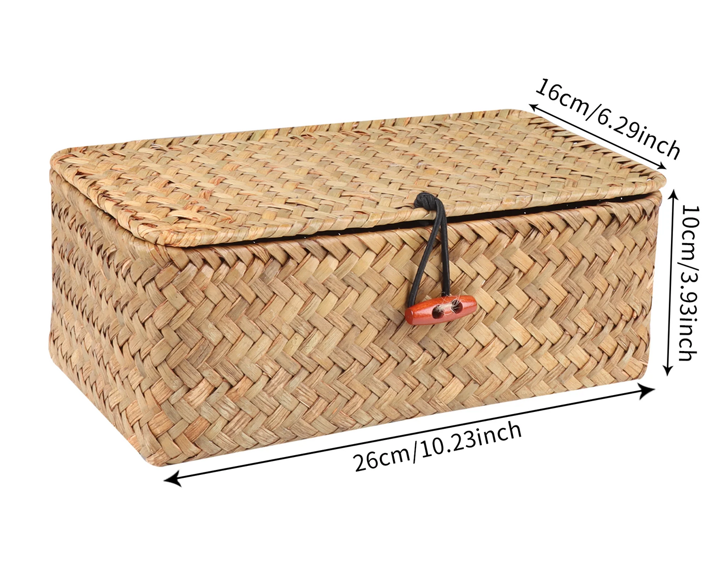 Handwoven Seagrass Storage Box — Natural Harmony for Every Space