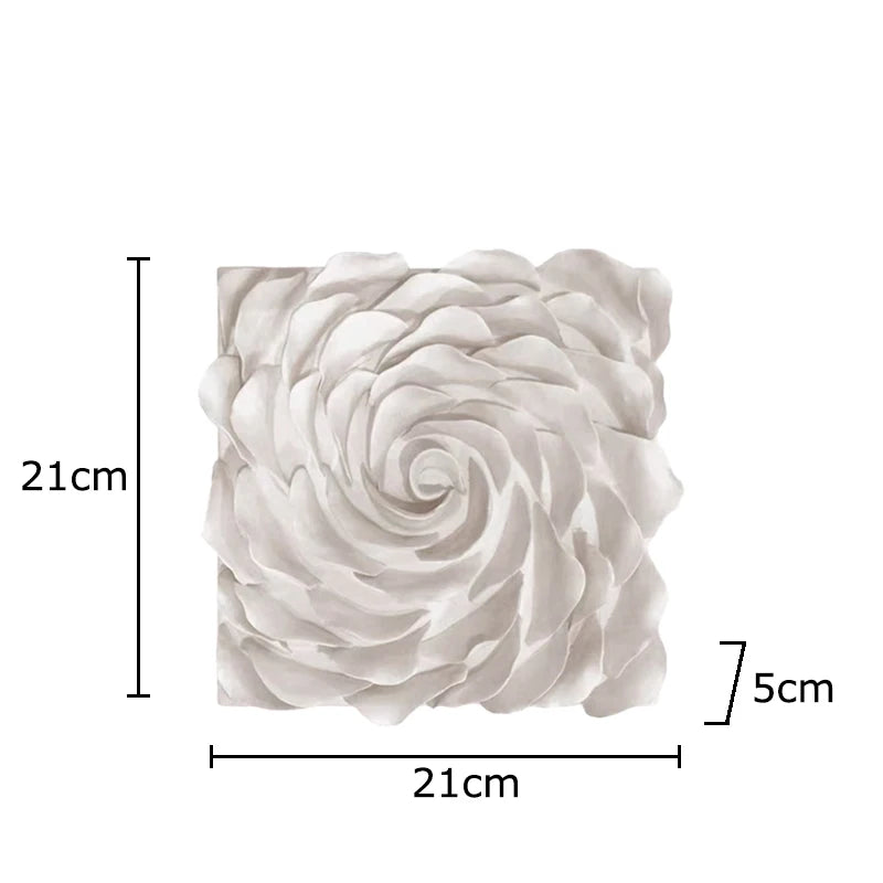 Set of Designer Textured Ceramic Wall Panels – Modern Square Relief Art
