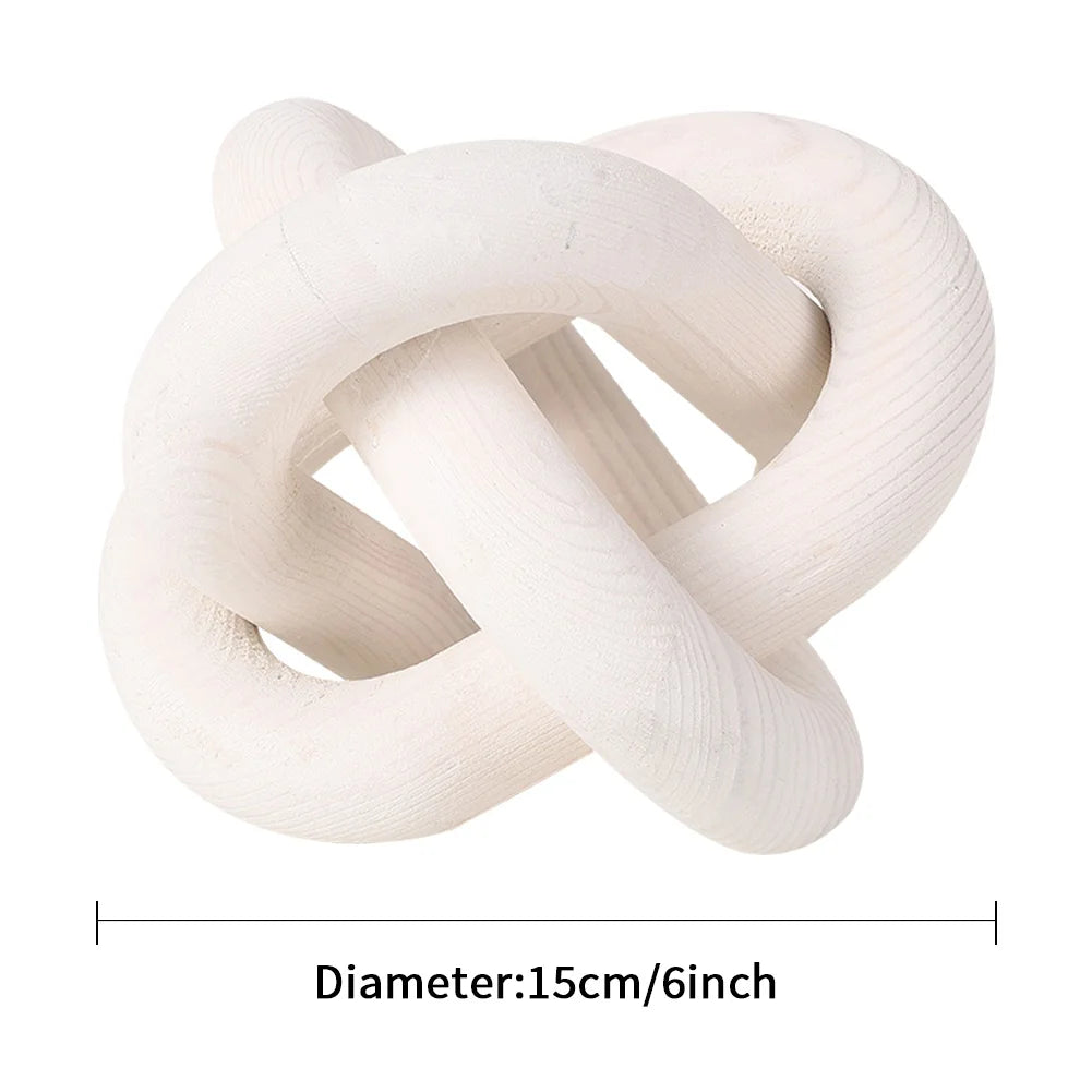 Wooden Decorative Chain Knot – Natural Calm for Your Space