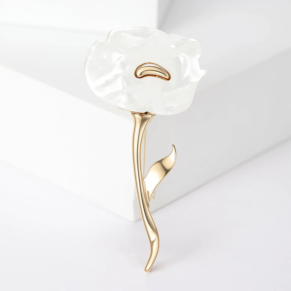 Resin Rose Brooch – A Bloom That Never Fades